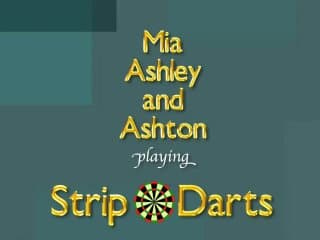 Mia, Ashley and Ashton Play Strip Darts
